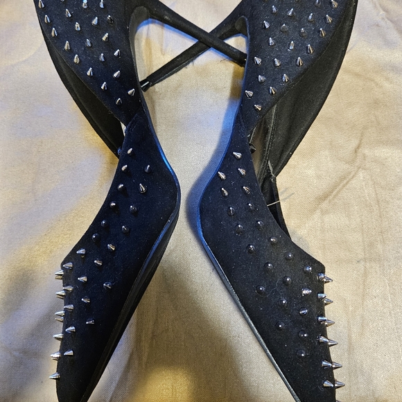 Steve Madden Womens Vala Studded/Spiked Pointed Toe Dress Heels size 8.5 - Picture 6 of 8
